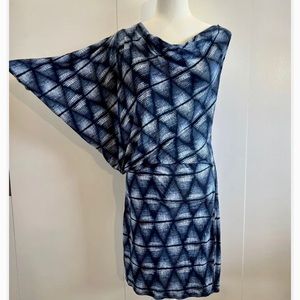 BCBG MAXAZRIA Asymmetrical Bandaid Bodycon Dress Size M.